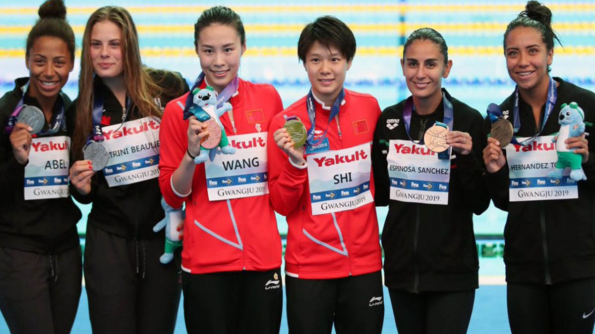 Ganan Paola Espinosa y Melany Hernández bronce y pase a Tokio 2020 en clavados