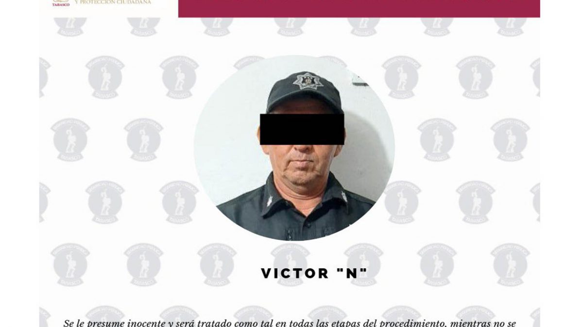 Detienen a custodio de Macuspana por presunta participación en evasión de internos